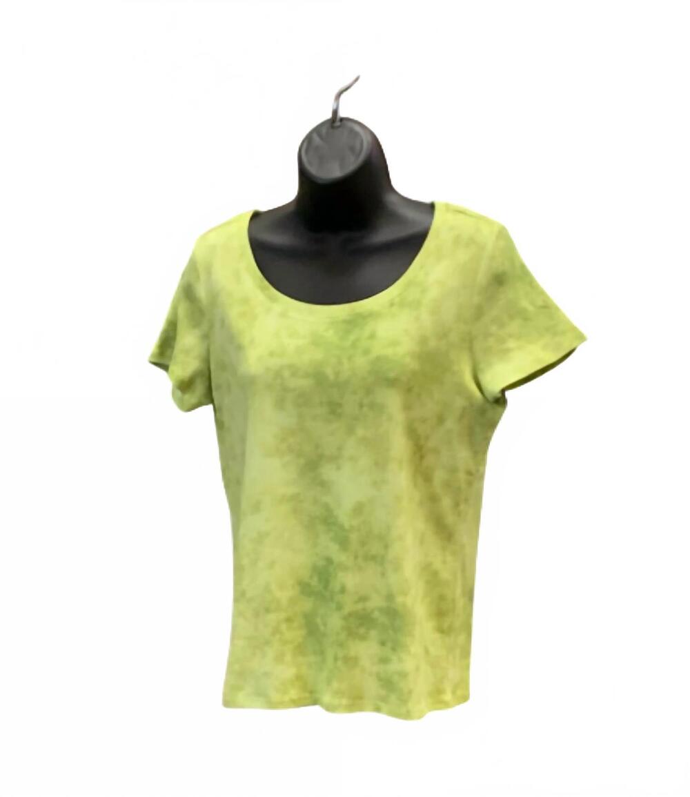 NEW HABITAT women's tie die tee in leaf